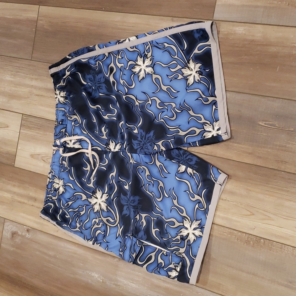 Men's large blue & white Surf Gear swim trunks